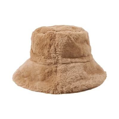 Eklips Kahve Peluş Bucket Şapka - Gratis