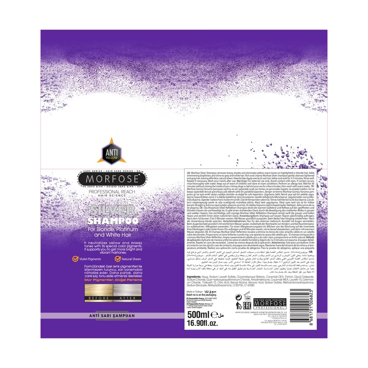 Morfose Silver Şampuan 500 ml - Gratis 5