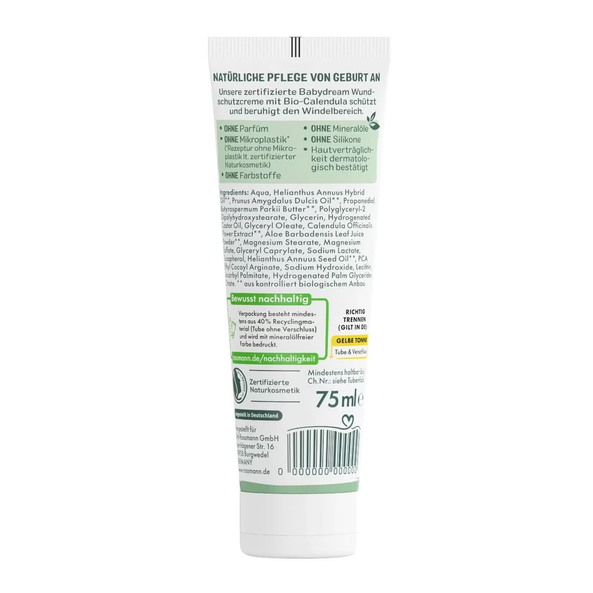 Babydream Natural Pişik Kremi 75 ml 2