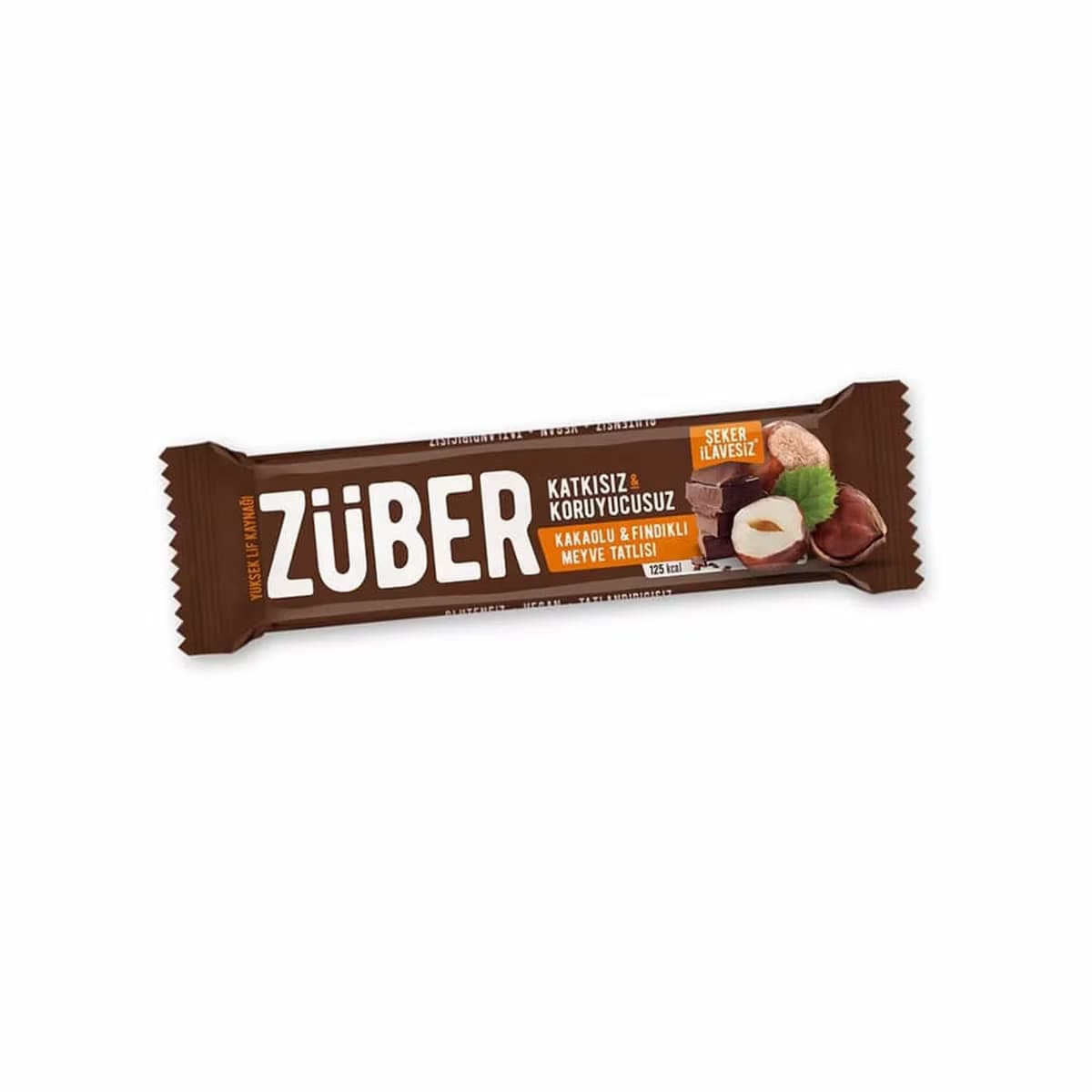 Zuber Doğal Meyve Tatlısı Fındık & Kakao 40 gr