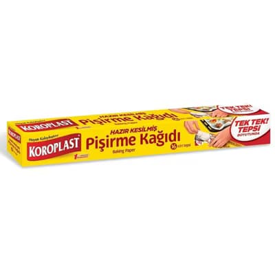 Koroplast Pişirme Kağıdı Kesilmiş 16'lı