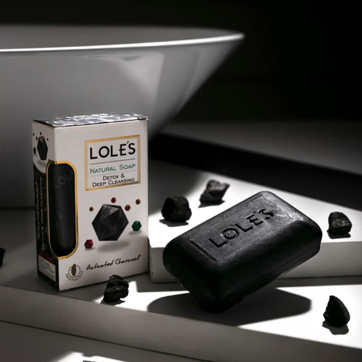 Lole's Katı Sabun Aktif Kömür Karbon 150 gr 4