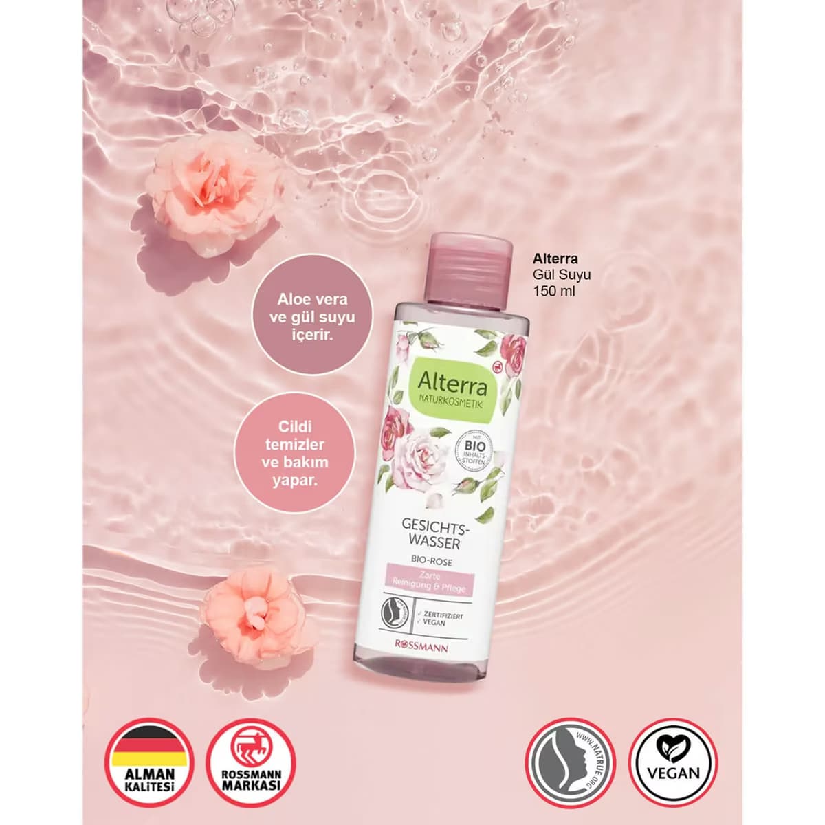 Alterra Gül Suyu 150 ml 2