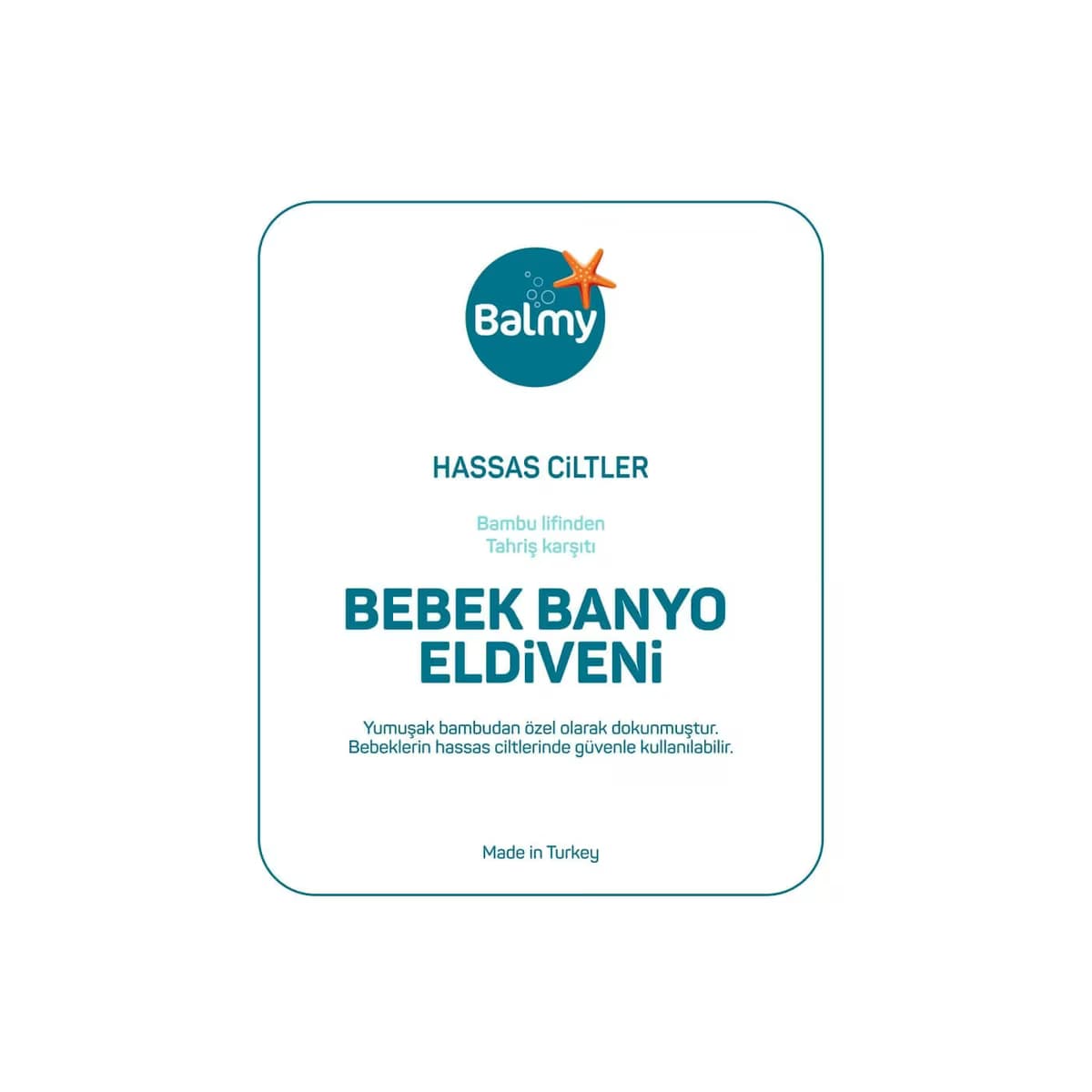 Balmy Bebek Banyo Eldiveni Bambu 1 adet 5