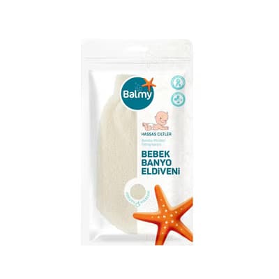 Balmy Bebek Banyo Eldiveni Bambu 1 adet