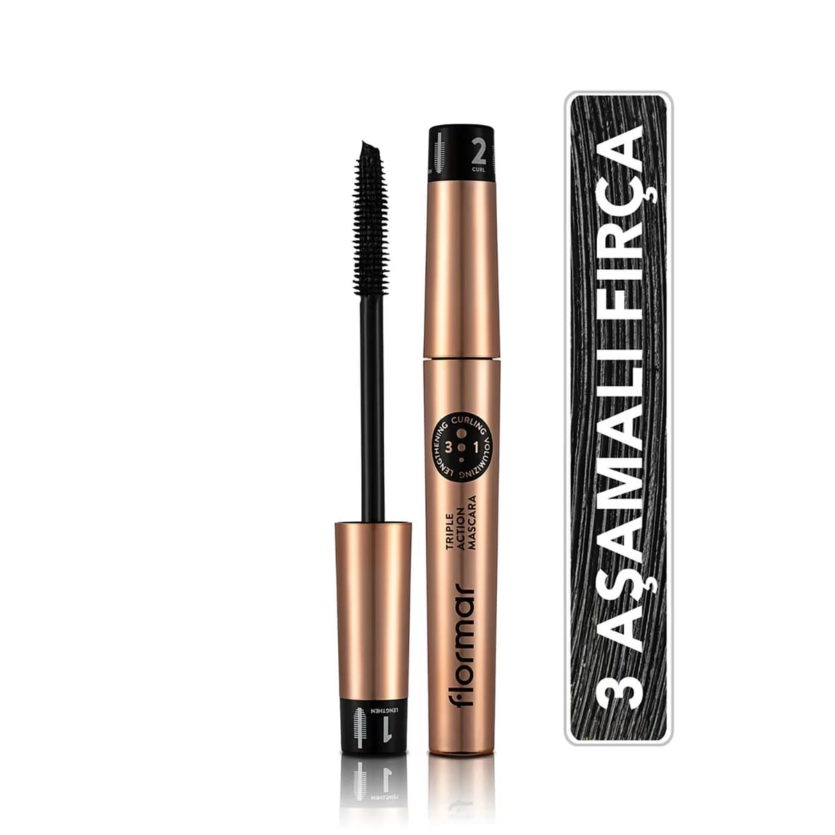 Flormar Maskara Triple Action 8 ml 5