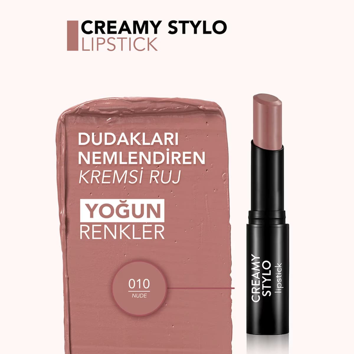 Flormar Ruj Creamy Stylo 10 Nude 3 gr 3