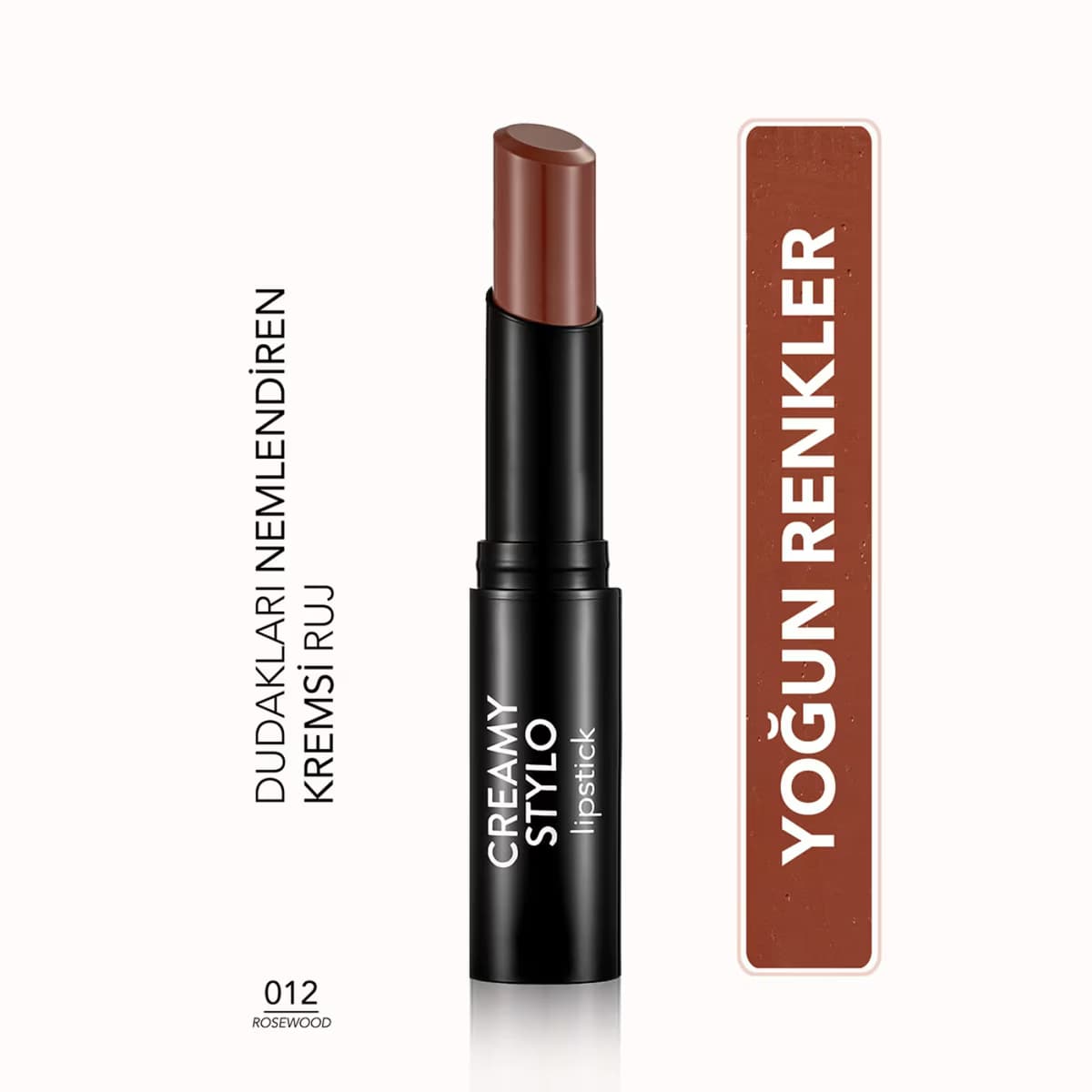 Flormar Ruj Creamy Stylo 12 Rosewood 3 gr 4