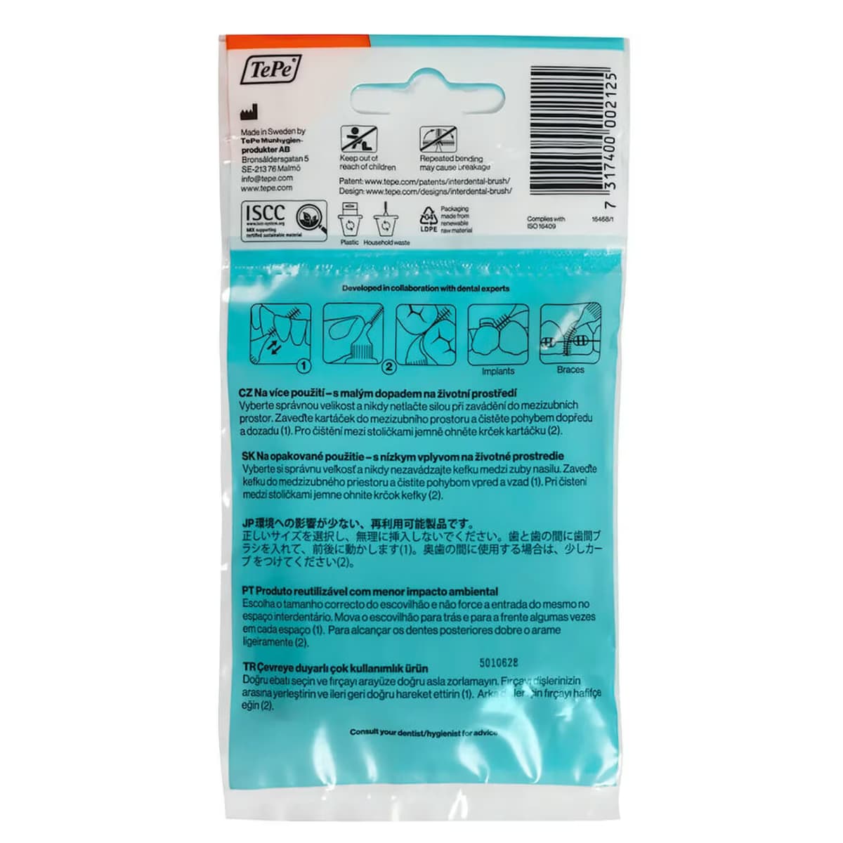 Tepe Arayüz Fırçası 0.45 mm Turuncu 8'li 2