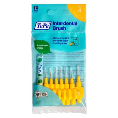 Tepe Arayüz Fırçası 0.7 mm Sarı 8'li