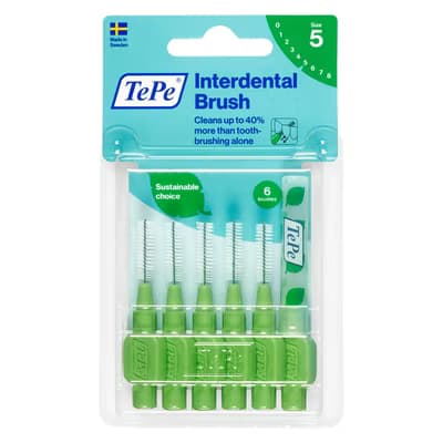 Tepe Arayüz Fırçası Blister 0.8 mm Yeşil 6'lı