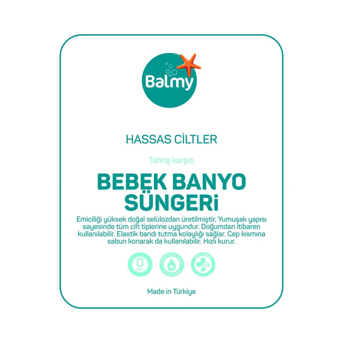 Balmy Bebek Banyo Süngeri 1 adet 5