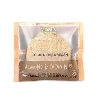 Mom's Glutensiz Cookie Badem & Kakao 50 gr