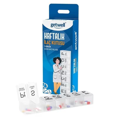 Getwell Haftalık İlaç Kutusu 1 adet