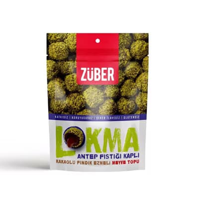 Zuber Antep Fıstığı Kaplı Meyve Topu Lokma 96 gr