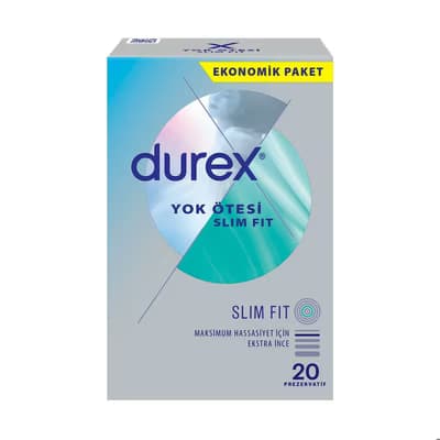 Durex Kondom Yok Ötesi Slim Fit 20'li