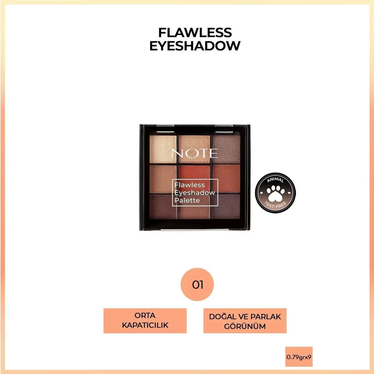 Note Flawless Far Paleti 01 Sunset Shine 4