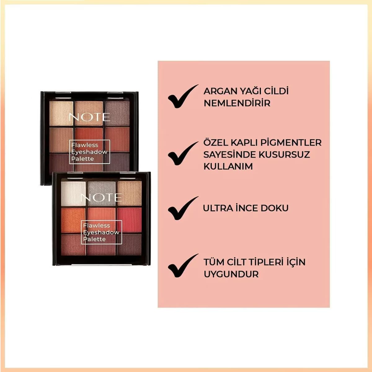 Note Flawless Far Paleti 01 Sunset Shine 5