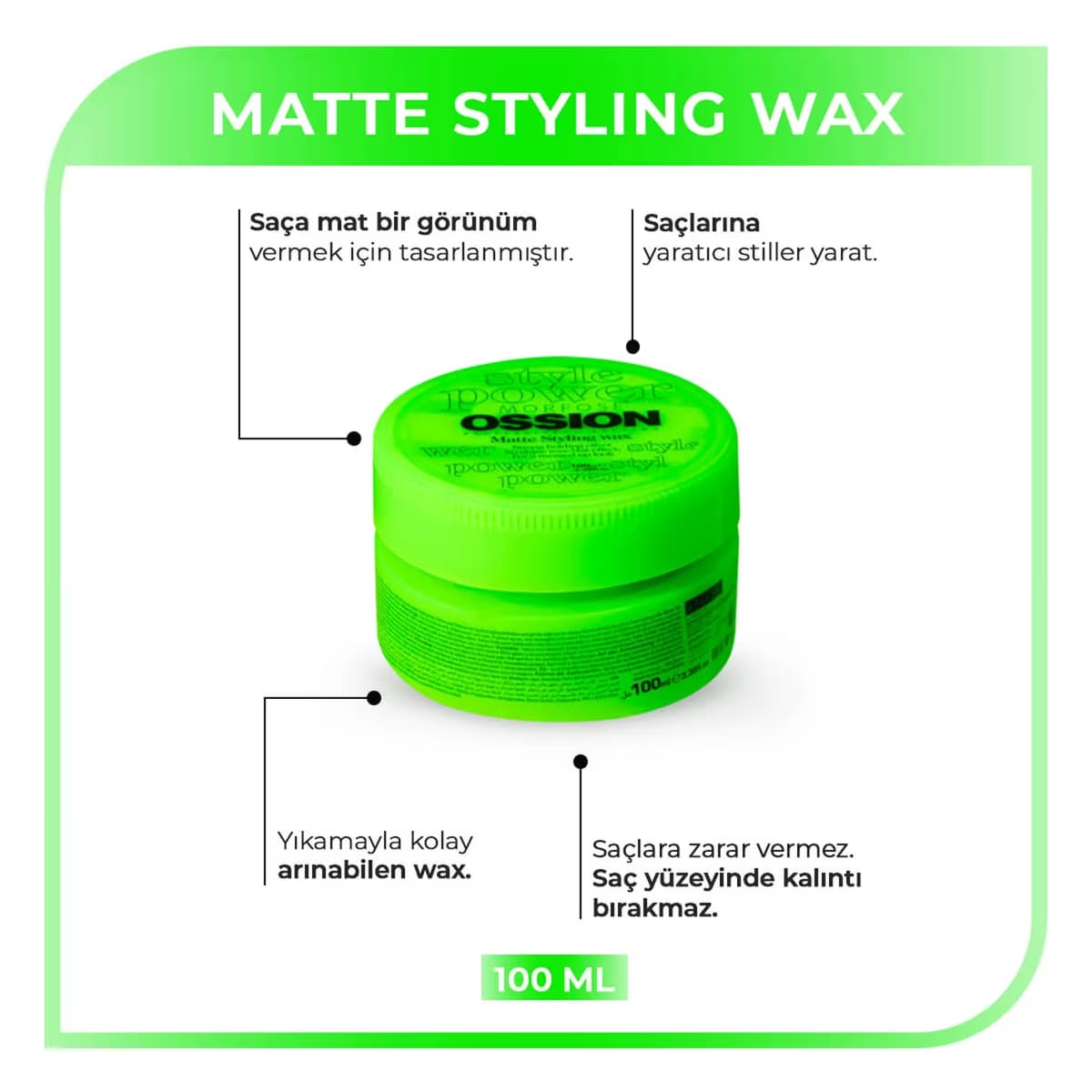 Morfose Ossion Mat Wax 100 ml 3