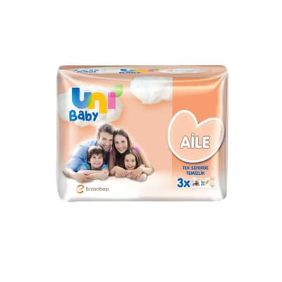 Uni Baby Aile Islak Mendil 3x52