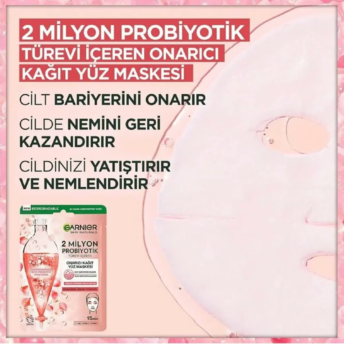 Garnier Kağıt Maske Probiyotik Onarıcı 22 gr 3