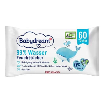 Babydream Islak Mendil 3x60'lı %99 Su