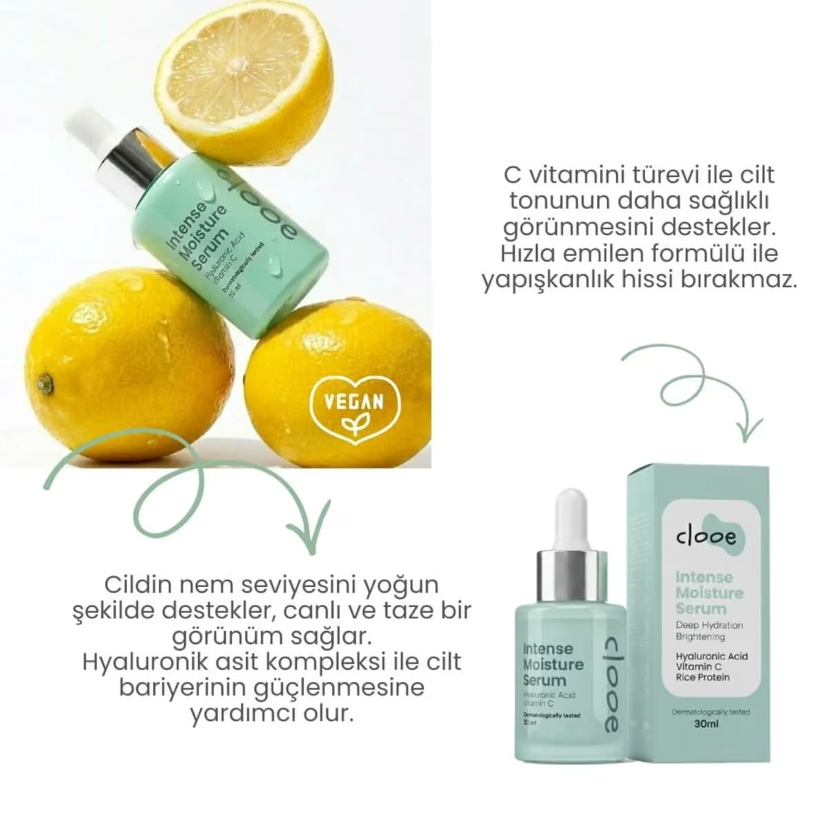 Clooe Yoğun Nem Serumu 30 ml 2