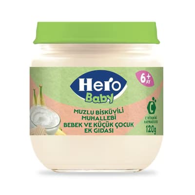 Hero Baby Muzlu Bisküvili Muhallebi 120 gr