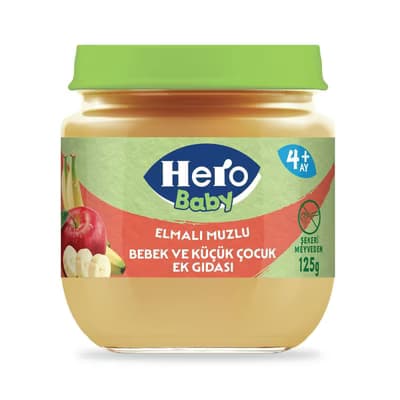 Hero Baby Elmalı Muzlu Kavanoz Mama 125g