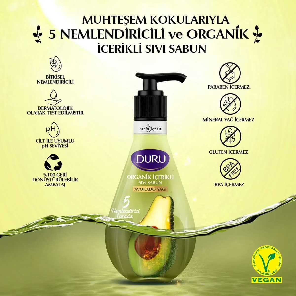 Duru Sıvı Sabun Avokado 500 ml 2