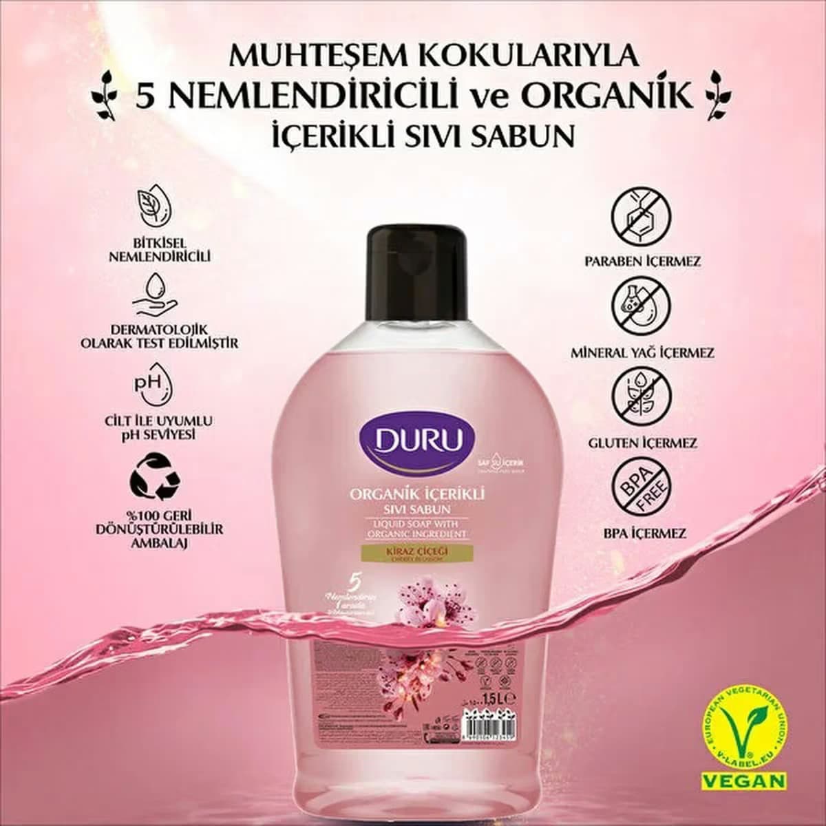 Duru Sıvı Sabun Kiraz Çiçeği 1,5 lt 2