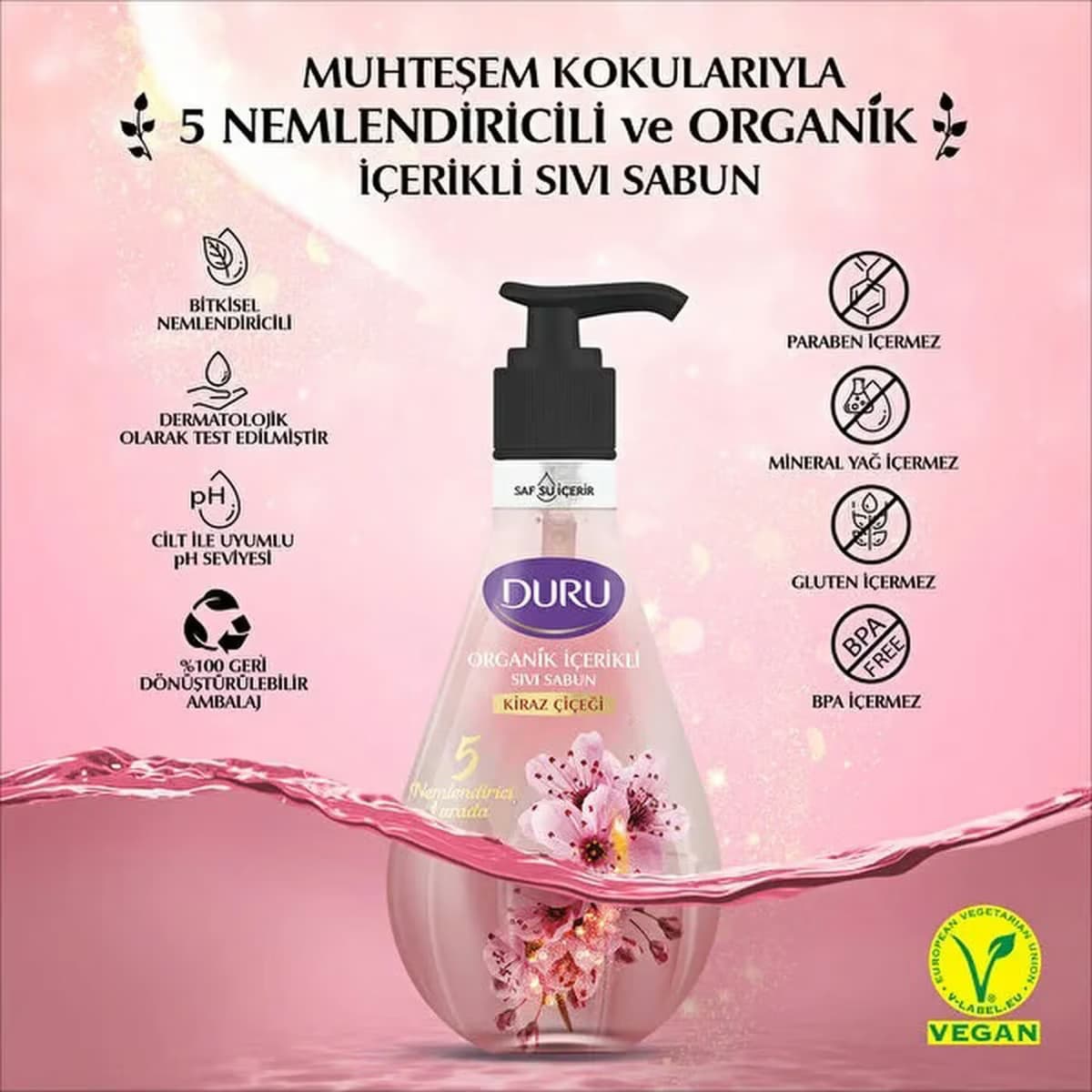 Duru Sıvı Sabun Kiraz Çiçeği 500 ml 2