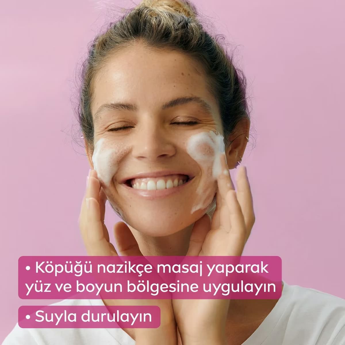 Nivea Aqua Rose Yıkama Köpüğü 150 ml 4