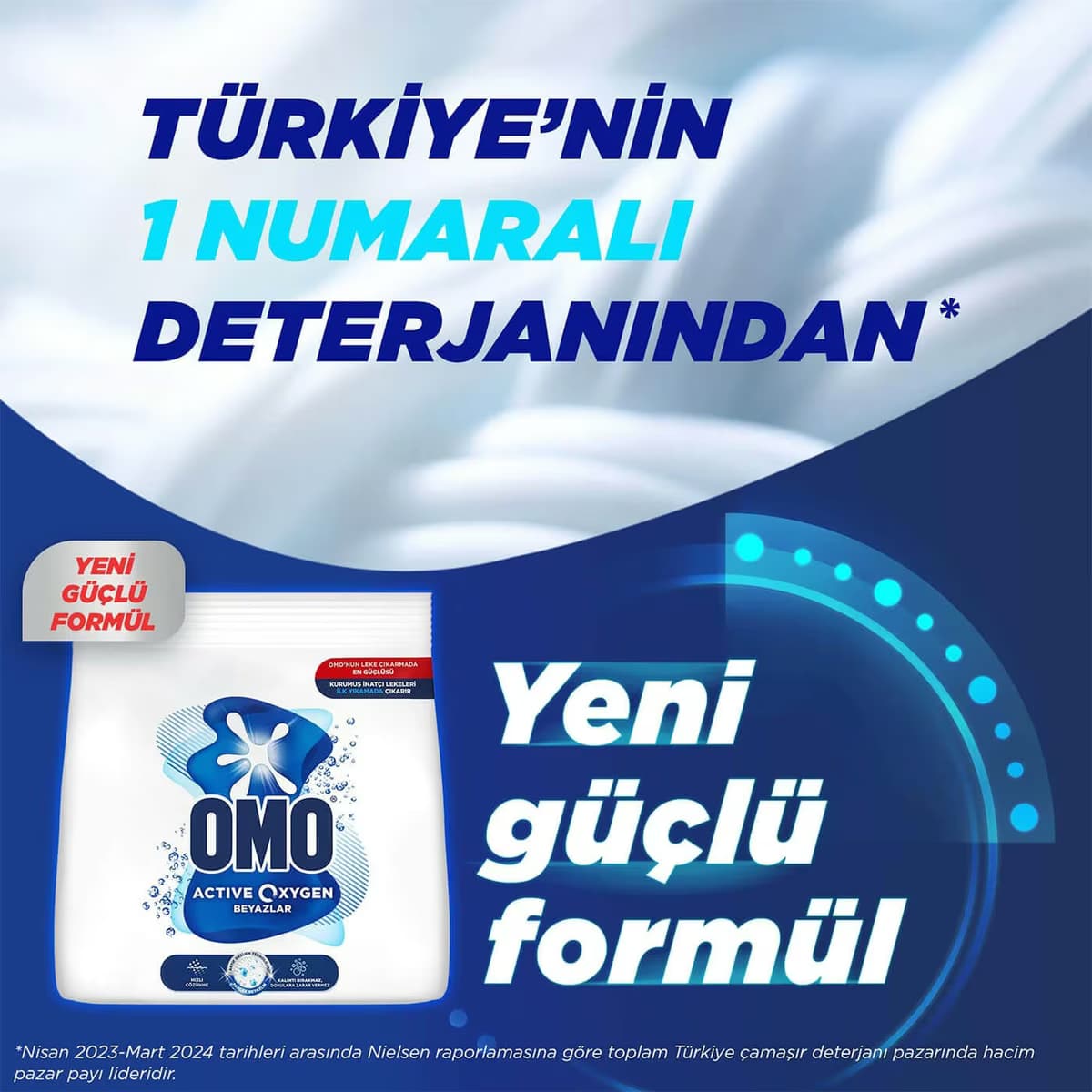 Omo Active Oxygen Toz Çamaşır Deterjanı 1.2 kg 4