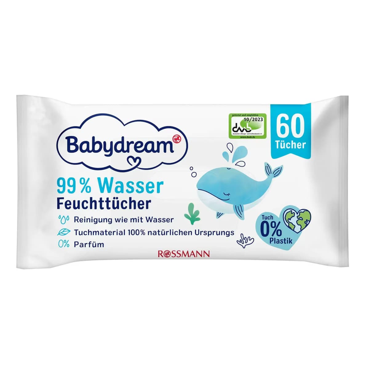 Babydream Islak Mendil Yüzde 99 Su 6x60'lı 2