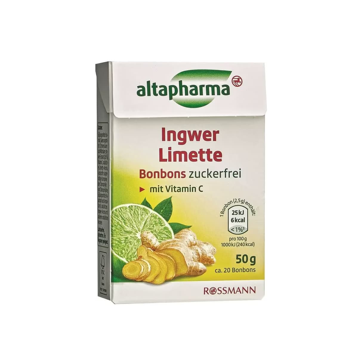 Altapharma Bonbon Limon Aromalı Zencefil 50 gr