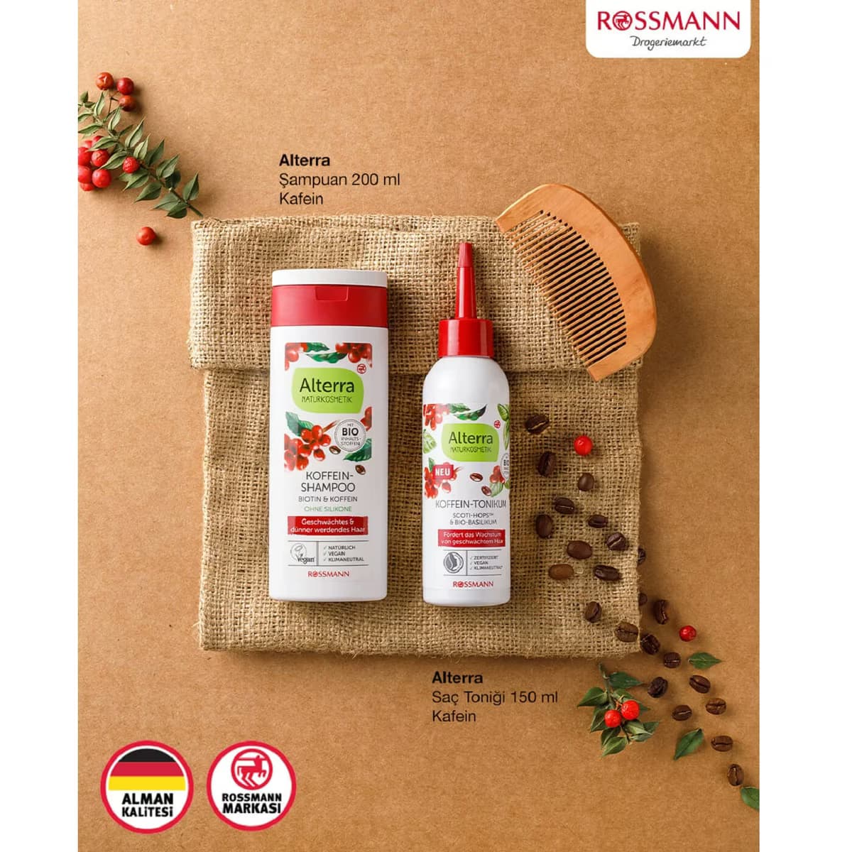 Alterra Saç Toniği Kafein 150 ml 2