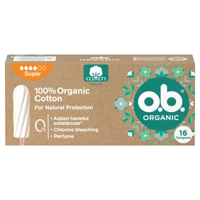 O.B. Tampon Organic 16'lı Super
