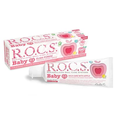 Rocs Baby Diş Macunu 0-3 Yaş Elma Püresi 45 gr