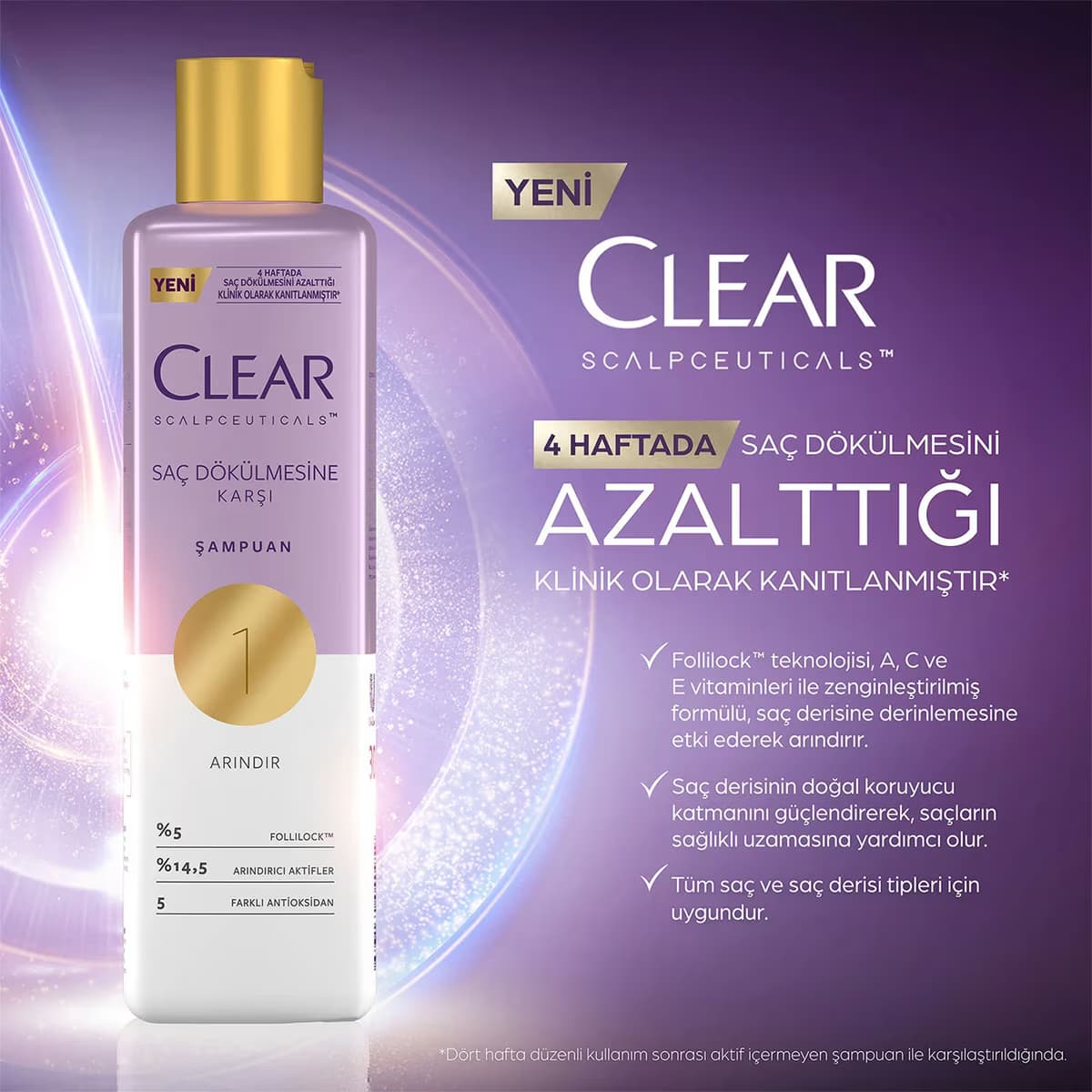 Clear Şampuan Dökülme Karşıtı 300 ml 3