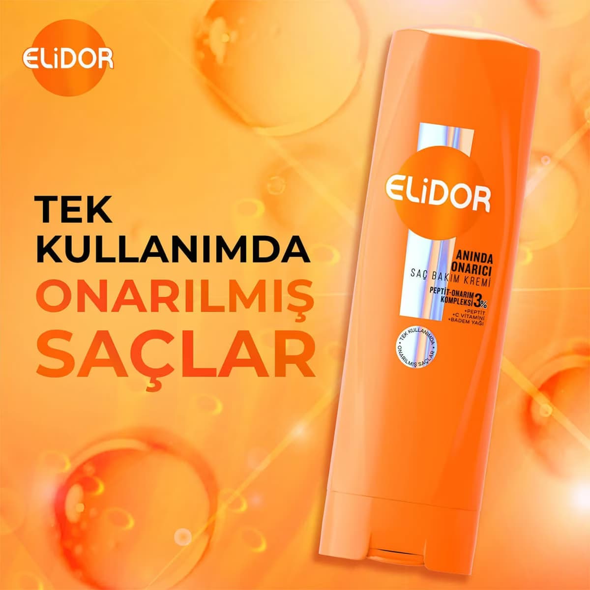 Elidor Saç Bakım Kremi Anında Onarıcı 350 ml 3