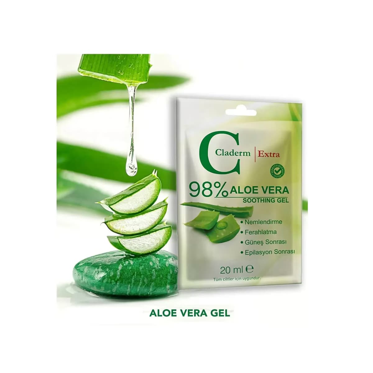 Claderm Aloe Vera Jel 20 ml 2