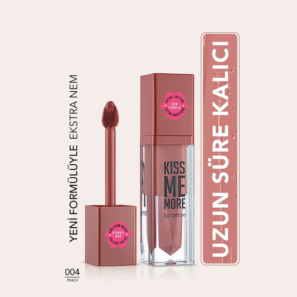Flormar Kiss Me More Likit Ruj 004 Peach 3