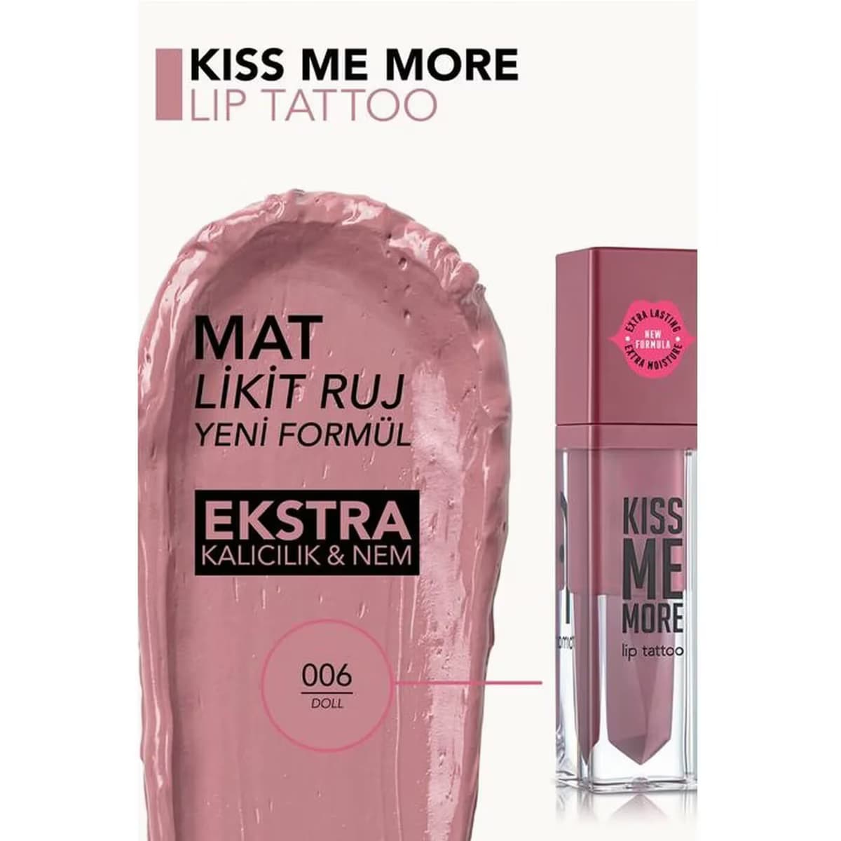 Flormar Kiss Me More Likit Ruj 006 Doll 3