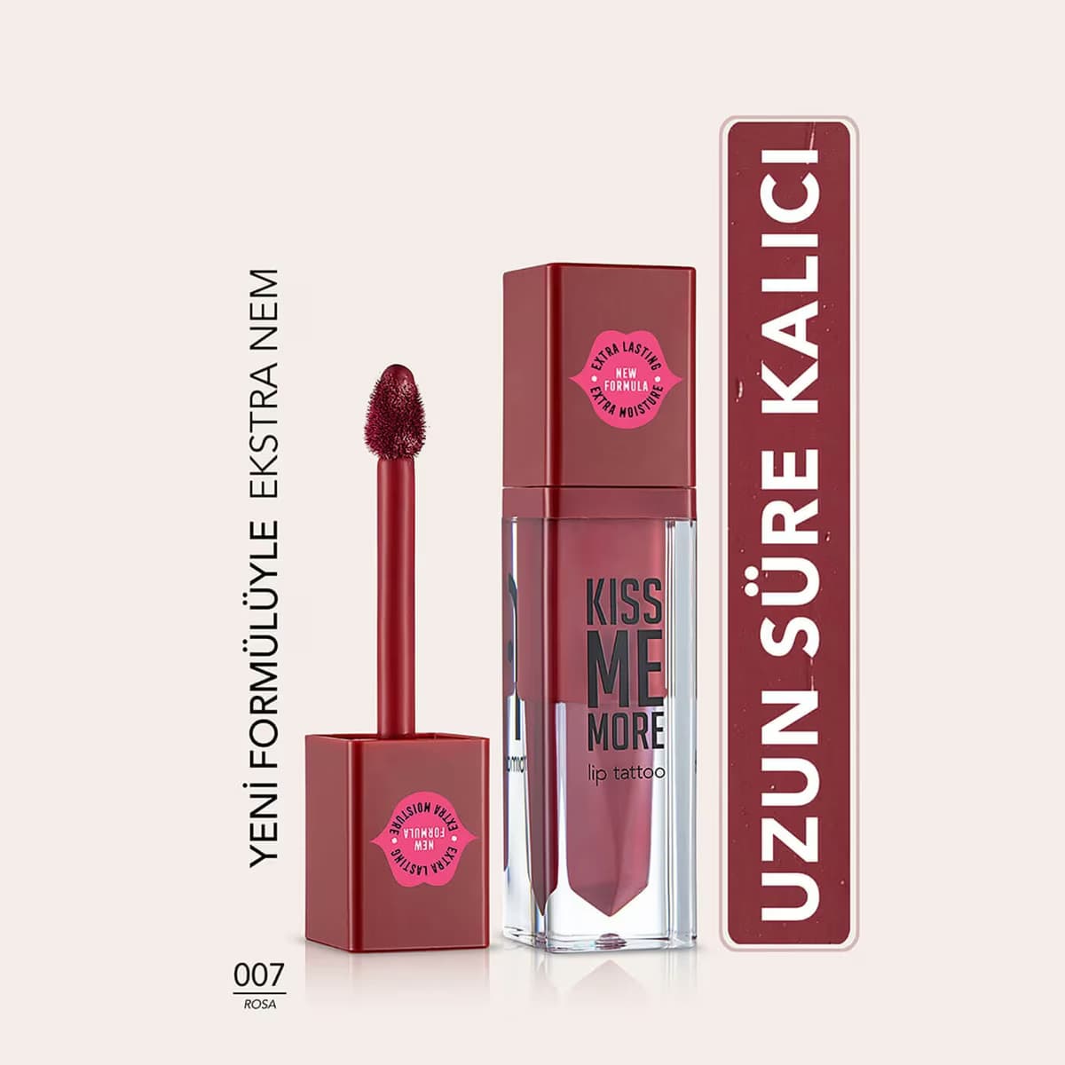 Flormar Kiss Me More Likit Ruj 007 Rosa 3