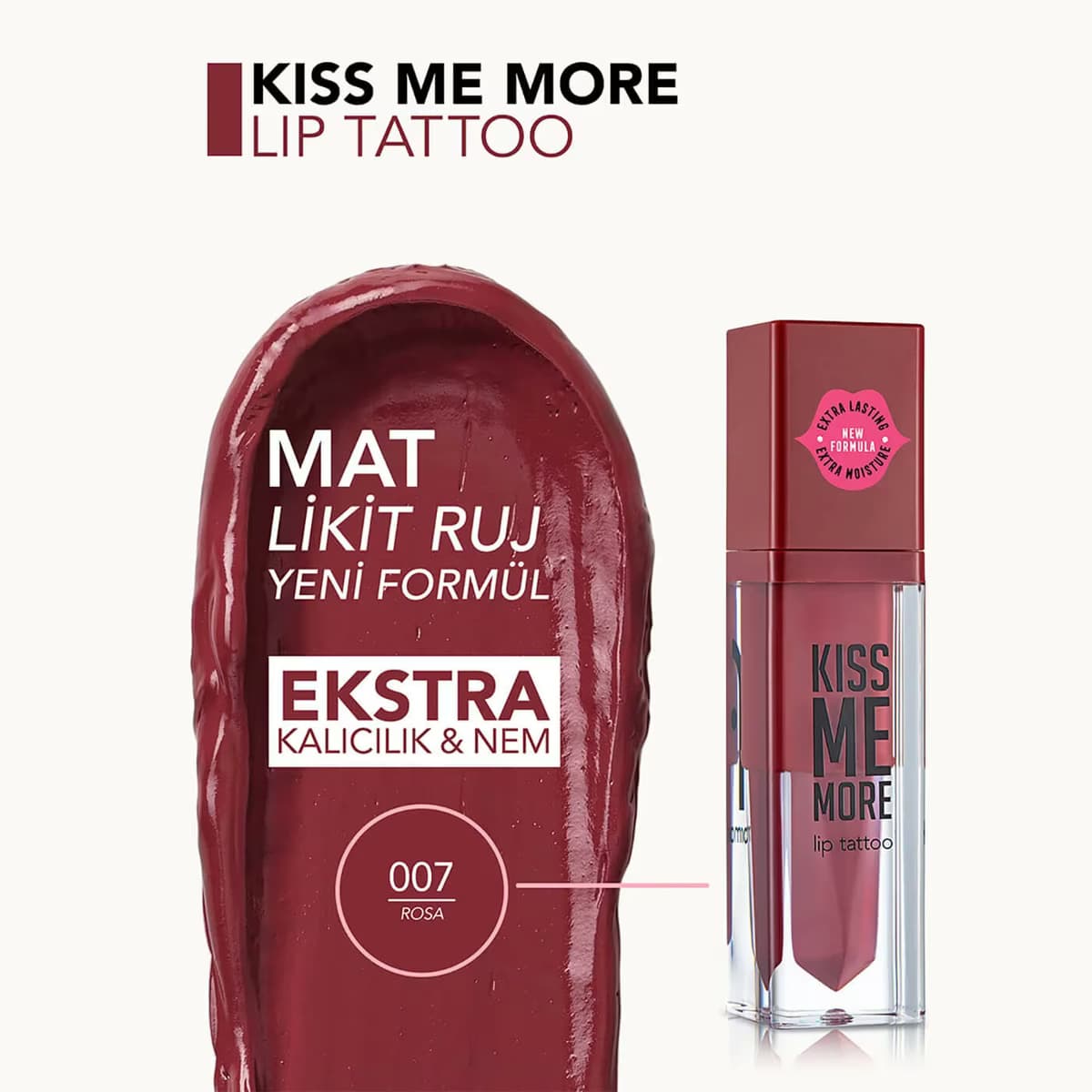 Flormar Kiss Me More Likit Ruj 007 Rosa 4