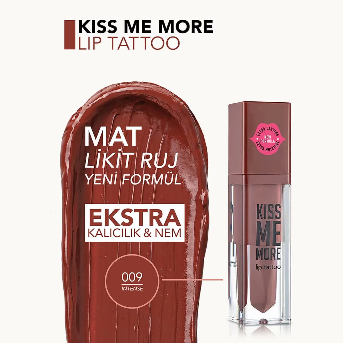 Flormar Kiss Me More Likit Ruj 009 Intense 4