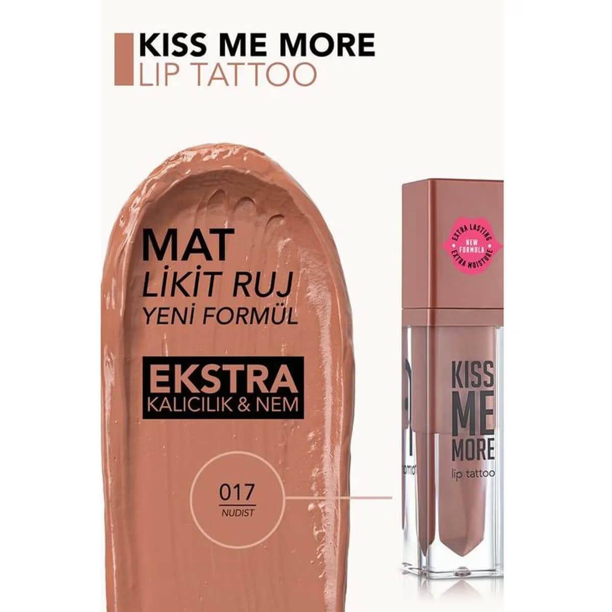 Flormar Kiss Me More Likit Ruj 017 Nudist 3