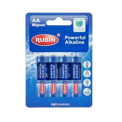 Rubin Alkalin AA Kalem Pil 1,5V 4'lü