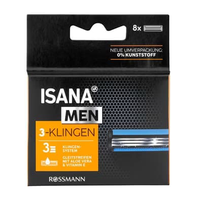 Isana Men Tıraş Bıçağı 3 Bıçaklı Yedek 8 Adet